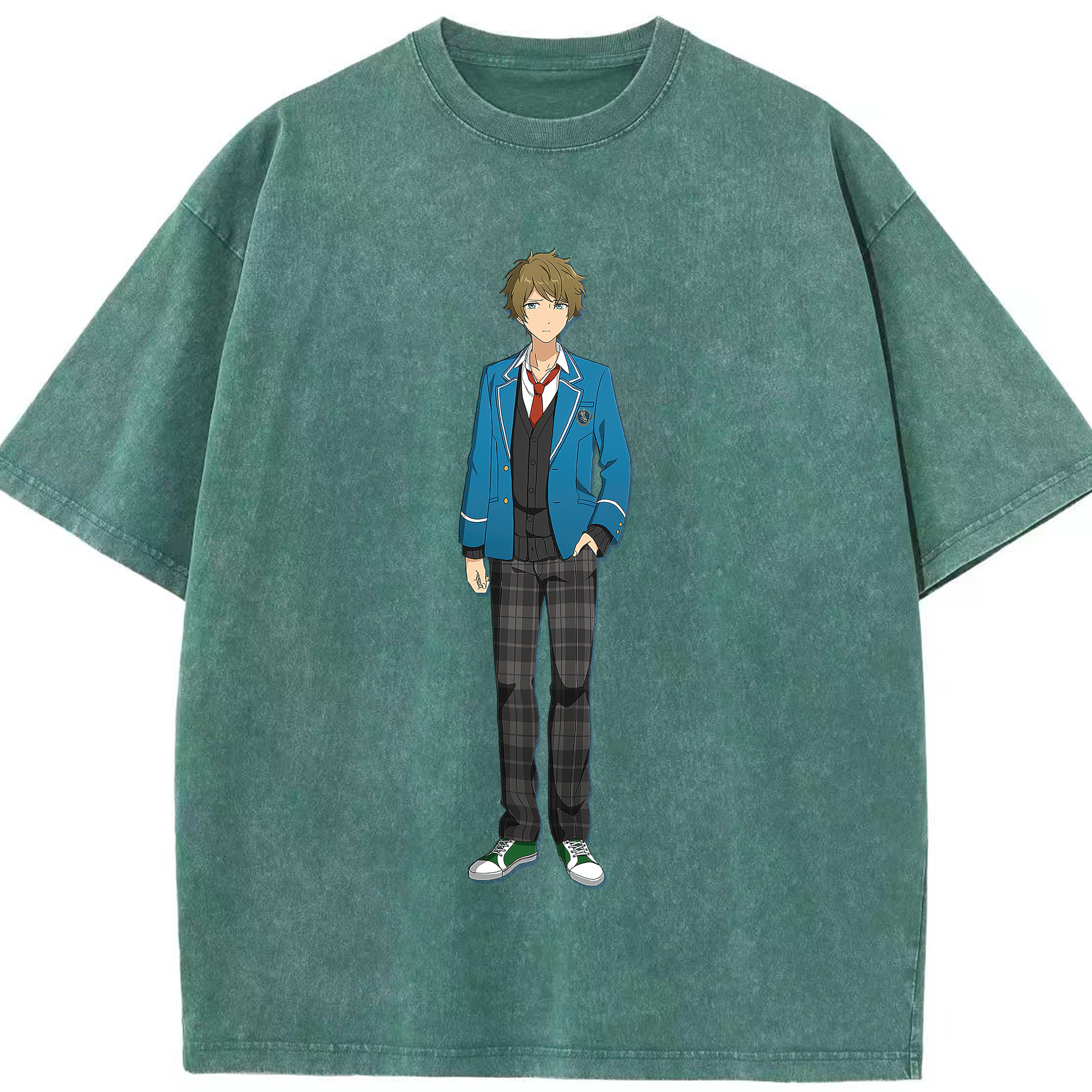 （画像用） あんさんぶるスターズ! Ensemble Stars 綿100% ヴィンテージ風 半袖Tシャツ（フロントプリント）